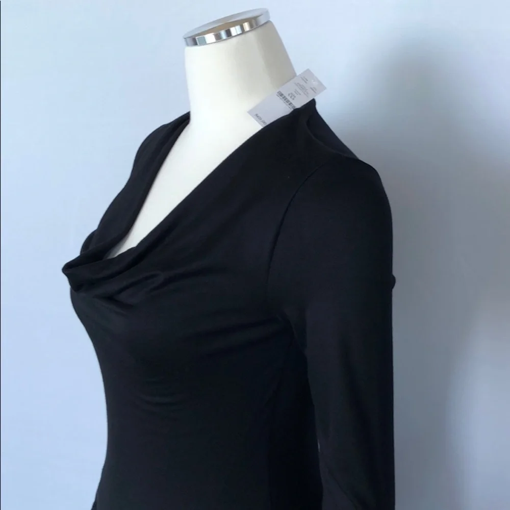 NWT WHBM Draped Neck Jersey Top XXS - Picture 15 of 16